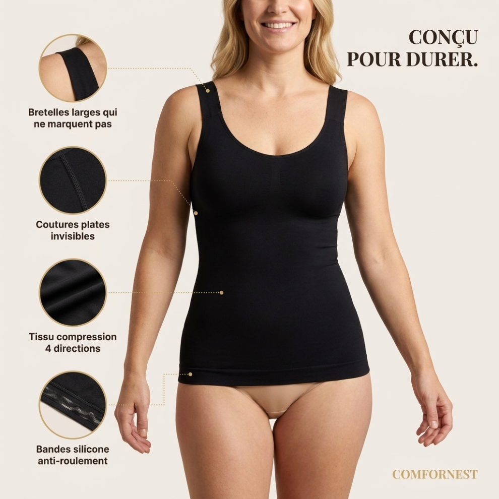ComfortNest – Camisole Sculptante Invisible