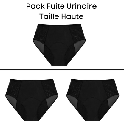 Pack de 3 Culotte Anti-Fuite Urinaire |  Ellza