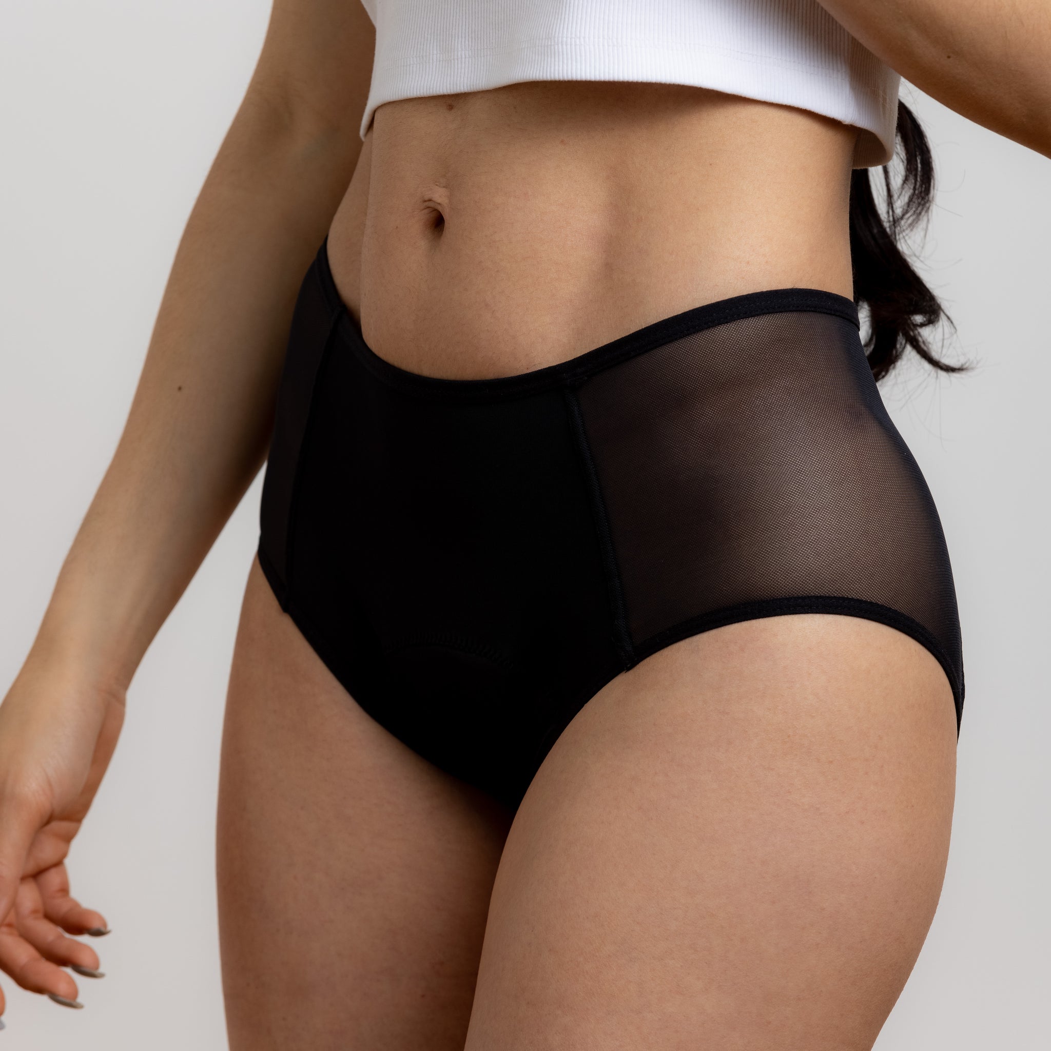 ZMHEGW Period Underwear For Women Seamless Bikini Ice Silk Yoga Half Back  Covering Women's Panties